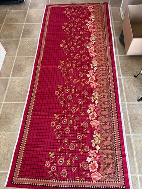 NWOT Pakistani Designer Zeen Unstitched Fabric Panel